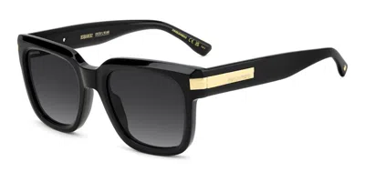 Dsquared2 D2 0219/s 807/9o Men's Sunglasses Black Size 52