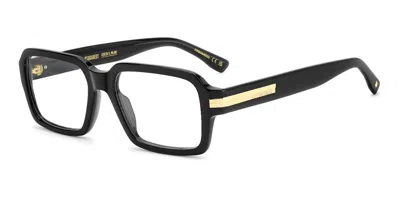 Dsquared2 D2 0221 807 Men's Glasses Black Size 55 - Free Lenses - Blue Light Block Available