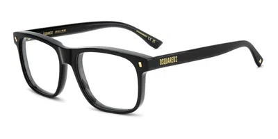 Dsquared2 D2 0224 807 Men's Glasses Black Size 55 - Free Lenses - Blue Light Block Available