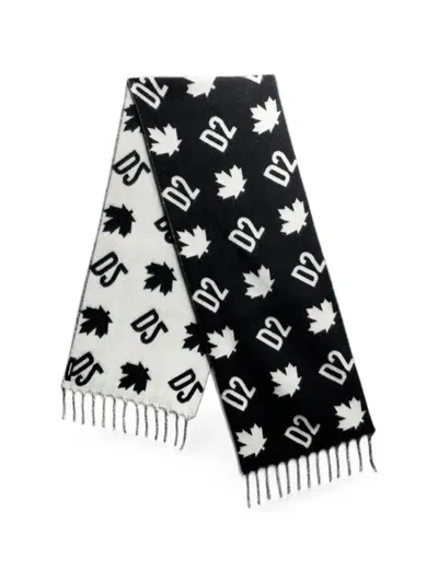 Dsquared2 D2 Monogram Scarf In Multi