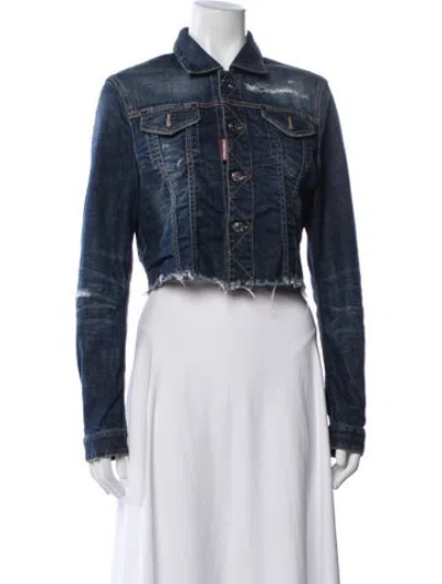 Pre-owned Dsquared2 Denim Jacket In Blue