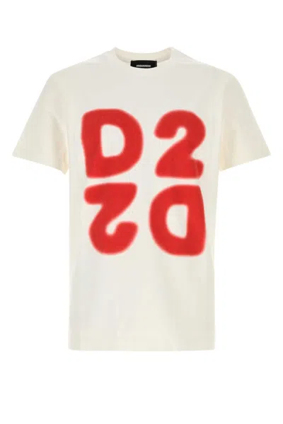 Dsquared2 Dsquared Cotton Crewneck T-shirt In White