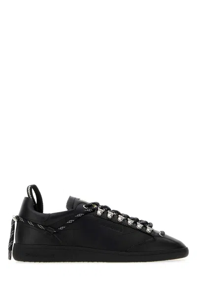 Dsquared2 Dsquared Nappa Leather Rebels Sneaker For Men In Black