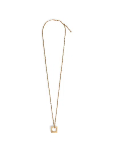 Dsquared2 Geometric Long Necklace In Gold