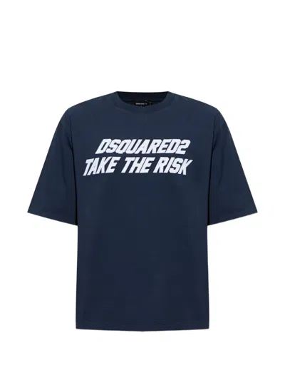 Dsquared2 Logo-print T-shirt In Blue