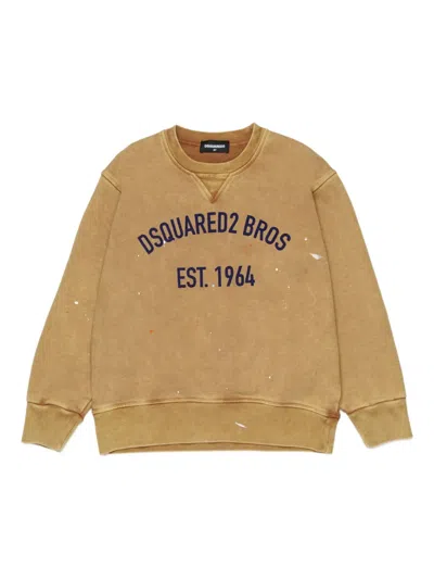 Dsquared2 Kids' Long-sleeve Sweater In Brown
