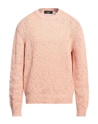 Dsquared2 Man Sweater Blush Size M Cotton In Pink