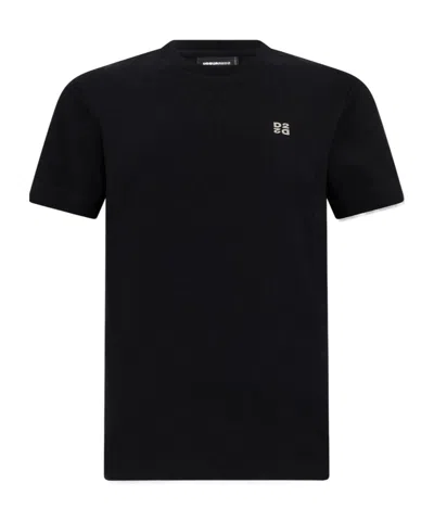 Dsquared2 Metal D2 Upside Down Regular-fit T-shirt In Black