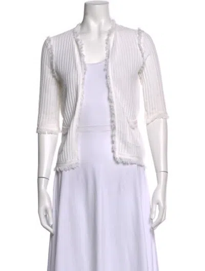 Pre-owned Dsquared2 Open Front Sweater In White