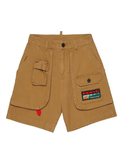 Dsquared2 Kids' Patch Pocket Casual Shorts In Neutral