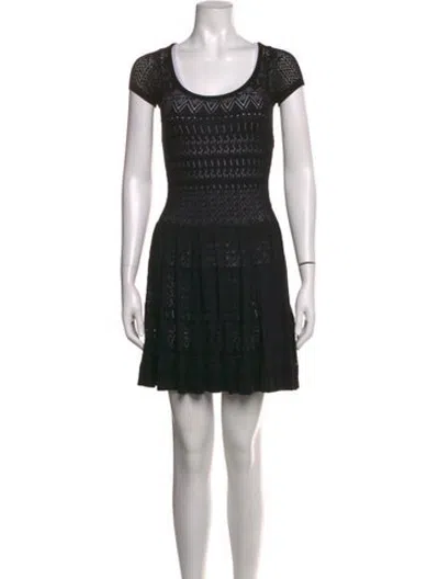 Pre-owned Dsquared2 Patterned Mini Dress W/ Tags In Black