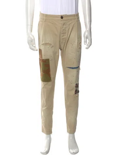Pre-owned Dsquared2 Patterned Pants In Neutrals
