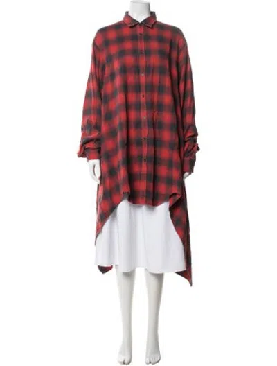 Pre-owned Dsquared2 Plaid Print Jacket In Red