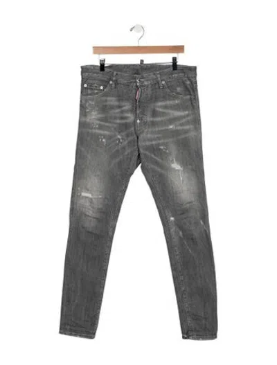 Pre-owned Dsquared2 Skinny Jeans In Grey