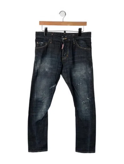 Pre-owned Dsquared2 Straight-leg Jeans In Black