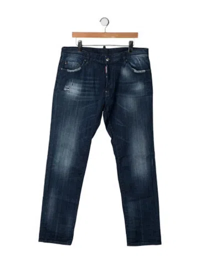 Pre-owned Dsquared2 Straight-leg Jeans In Blue