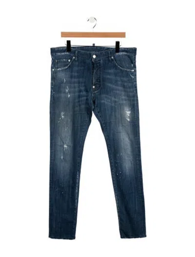 Pre-owned Dsquared2 Straight-leg Jeans In Blue