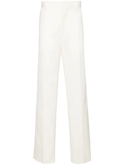 Dsquared2 Straight-leg Twill Trousers In White