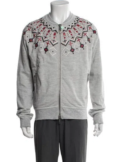 Pre-owned Dsquared2 Vintage 2008 Bomber Jacket W/ Tags In Grey