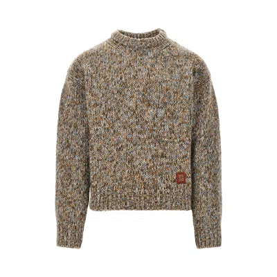 Dsquared2 Virgin Wool-blend Yarn Sweater In Neutral