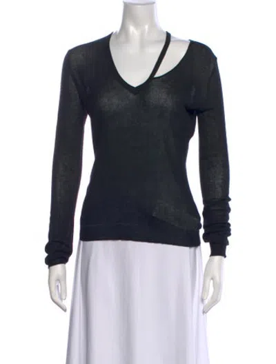 Pre-owned Dsquared2 V-neck Sweater In Black
