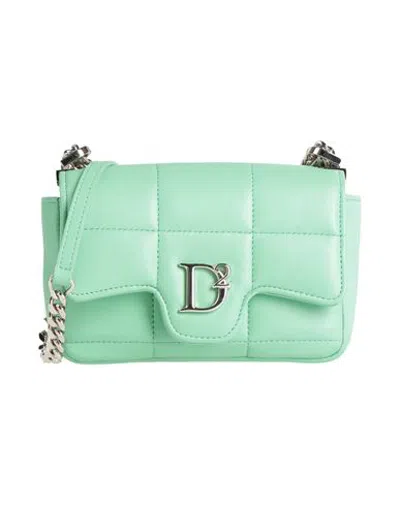 Dsquared2 Woman Cross-body Bag Lime Green Size - Leather