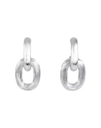Dsquared2 Woman Earrings Silver Size - Tin, Brass, Silver