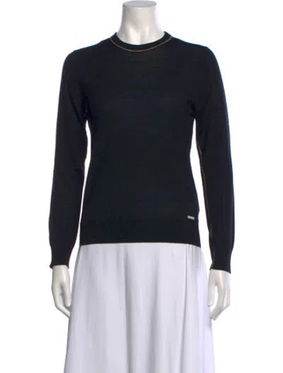 Pre-owned Dsquared2 Wool Crew Neck Top In Black