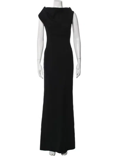 Pre-owned Dsquared2 Wool Long Dress In Black