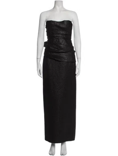 Pre-owned Dsquared2 Wool Long Dress In Black