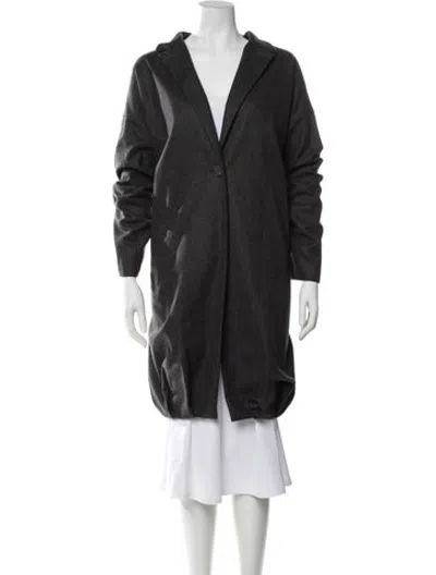 Pre-owned Dušan Cashmere Coat In Grey