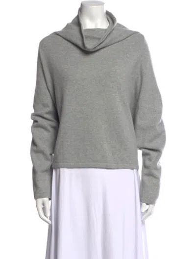 Pre-owned Dušan Cashmere Cowl Neck Sweater In Grey