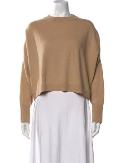 Pre-owned Dušan Cashmere Crew Neck Sweater In Neutrals