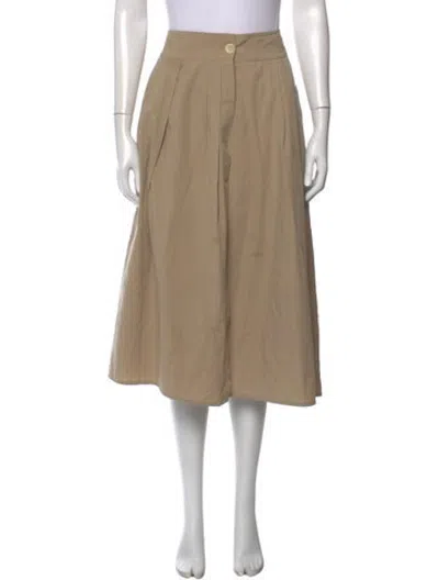 Pre-owned Dušan Midi Length Skirt In Neutrals