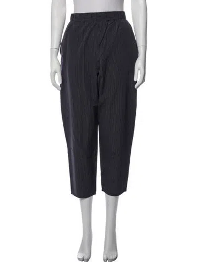 Pre-owned Dušan Striped Straight Leg Pants In Blue