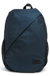 Duchamp Diagonal Zip Backpack In Dark Blue