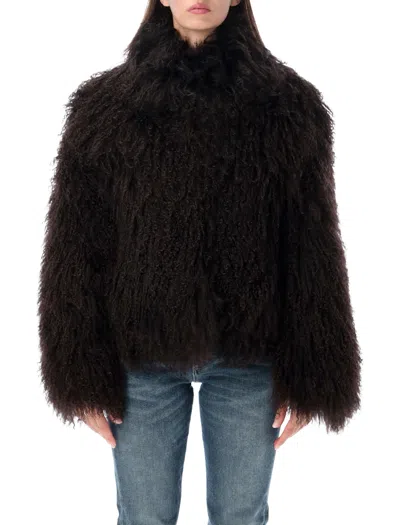 Ducie Rochelle Mongolian Jacket In Brown