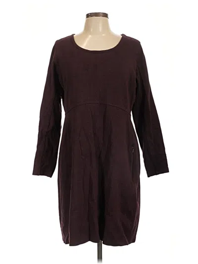 Pre-owned Duluth Trading Co. Casual Dress In Burgundy