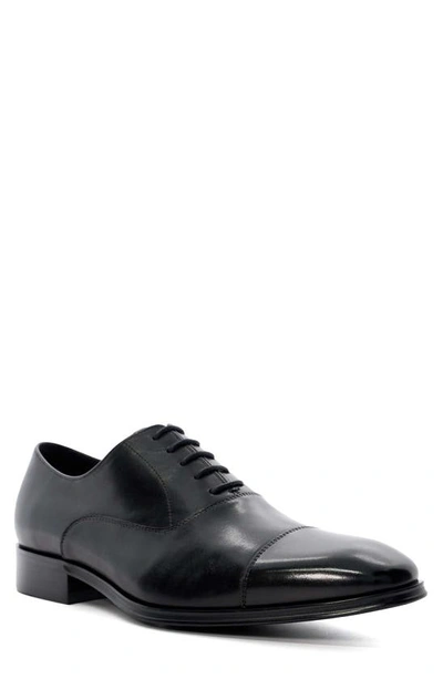 Dune London Solver Cap Toe Oxford In Black