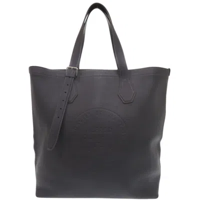 Pre-owned Dunhill Navy Leather Tote Bag ()