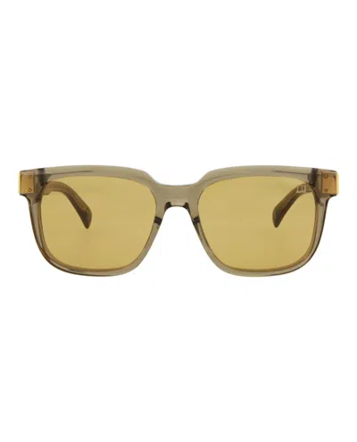Dunhill Square-frame Acetate Sunglasses In Yellow