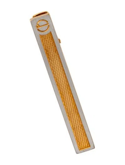 Pre-owned Dunhill Two-tone Tie Clip In Multicolor