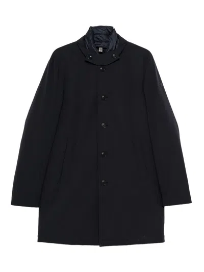 Duno Palladium Padded Coat In Blue