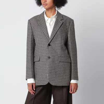 Dunst Classic Two-button Wool Blazer With Semi-oversized Fit In Gray