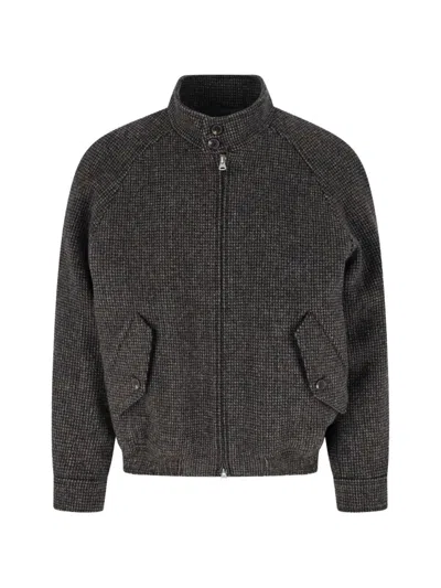 Dunst Wool Bomber Jacket In Grey