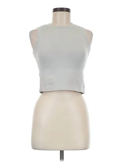 Pre-owned Dynamite Tank Top Silver Halter Neckline Tops
