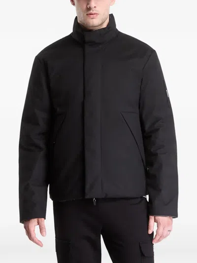 Ea7 Reversible Padded Jacket In Black