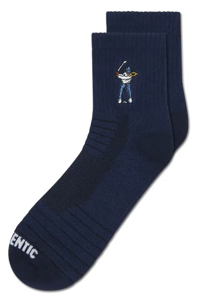 Eastside Golf Logo Embroidered Ankle Socks In Animal Print