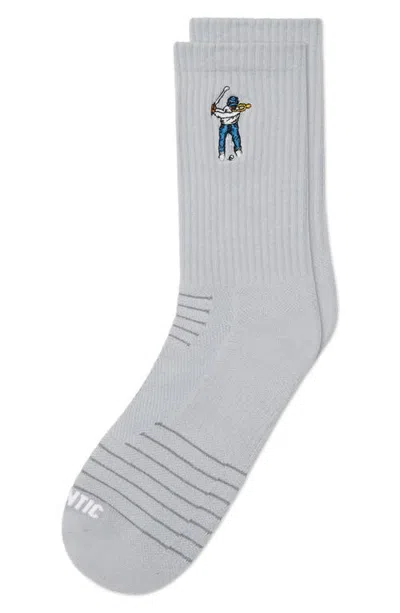 Eastside Golf Logo Embroidered Calf Socks In Gray