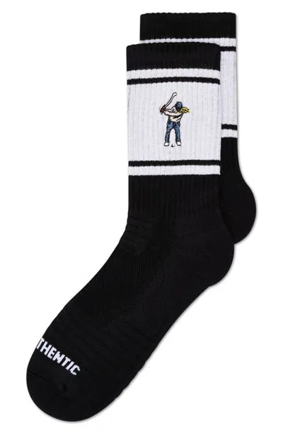 Eastside Golf Retro Striped Calf Socks In Animal Print